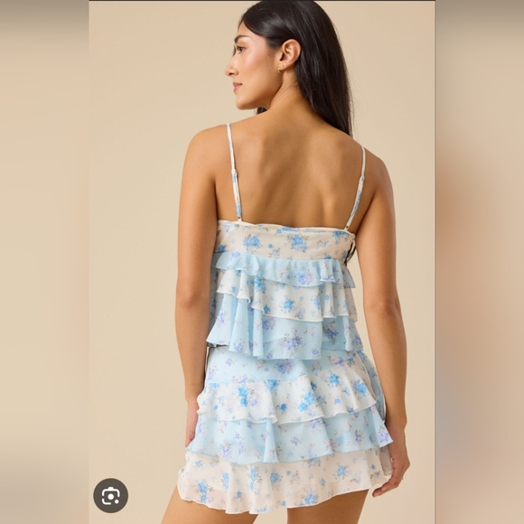 Altar'd State Floral Ruffle Women's Matching Set - Picture 3 of 11